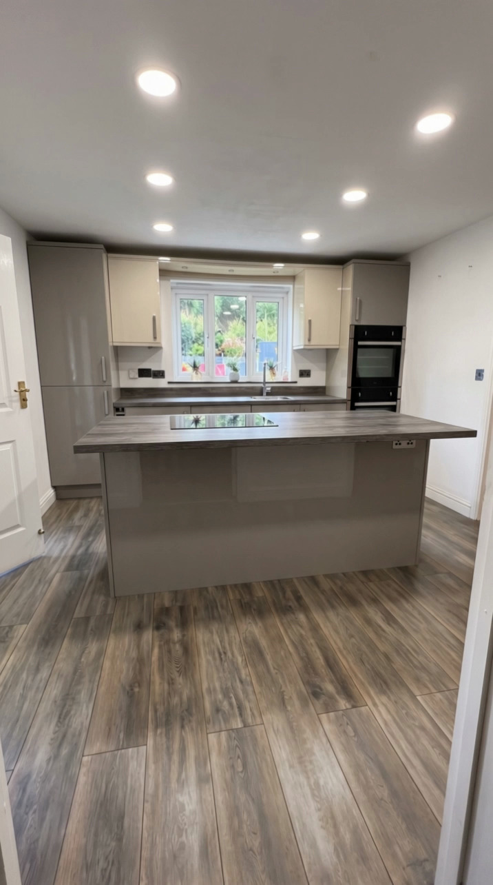 Kitchen before respraying