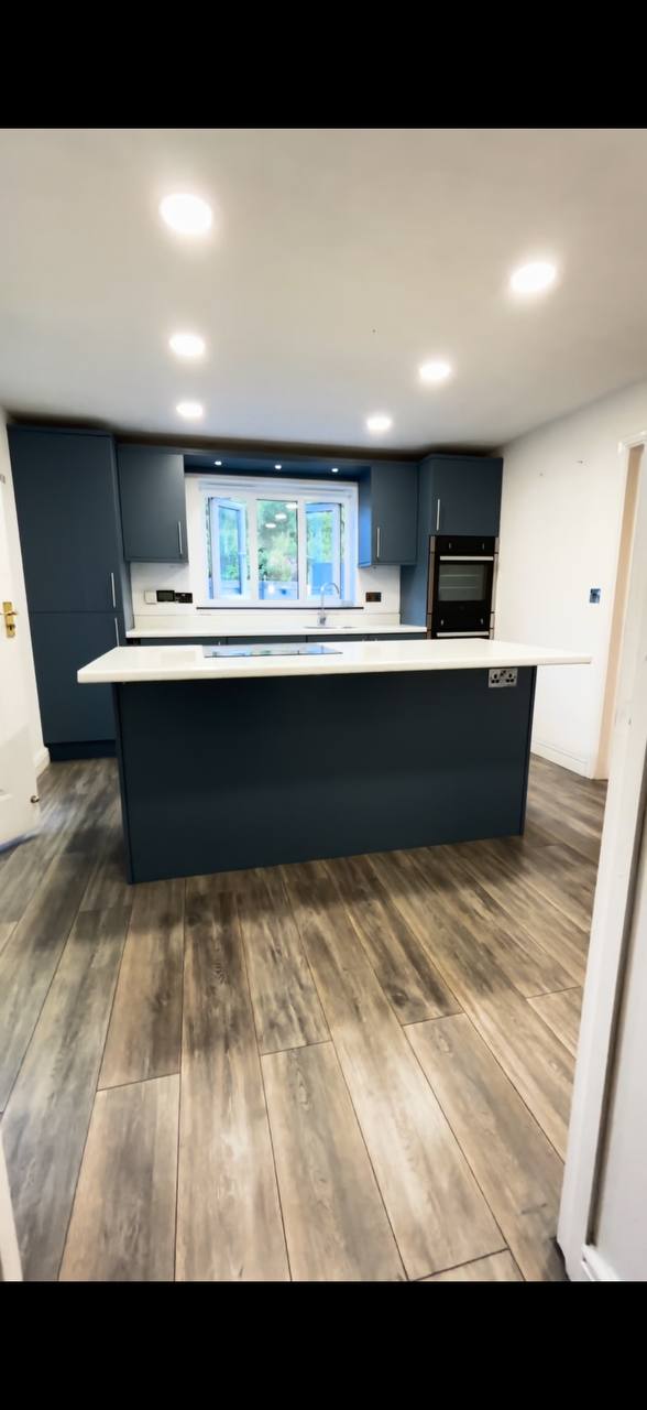 Kitchen after professional respray